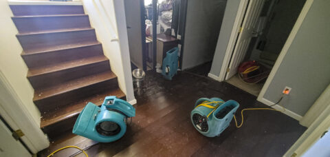 air movers - water damage restoration