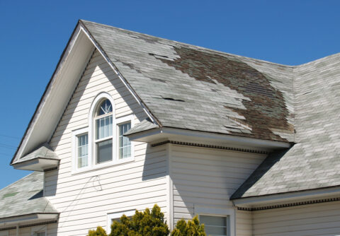 water damage from roof damage