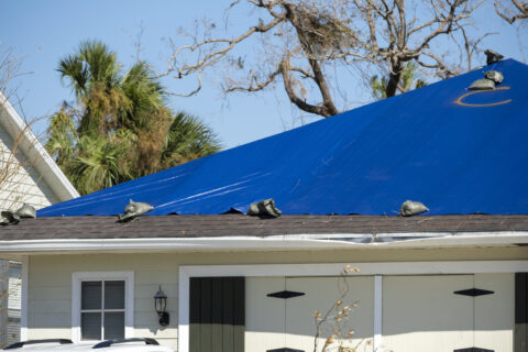 temporary repairs after hurricane damage
