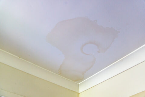 water damaged ceiling